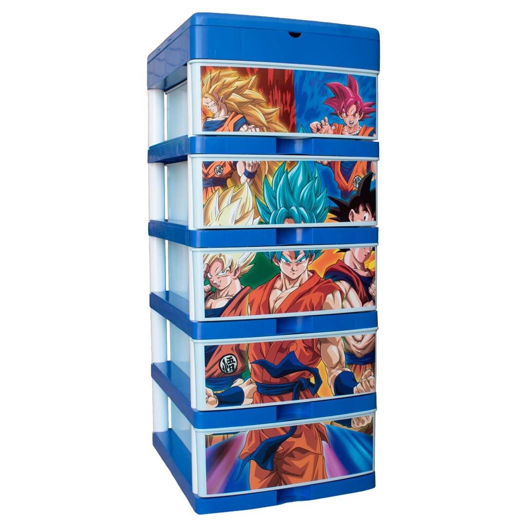 CAJONERA DE PLASTICO YESSI DECORADA