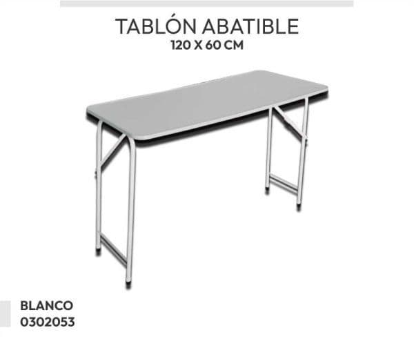 TABLON ABATIBLE BLANCO PATA BLANCA