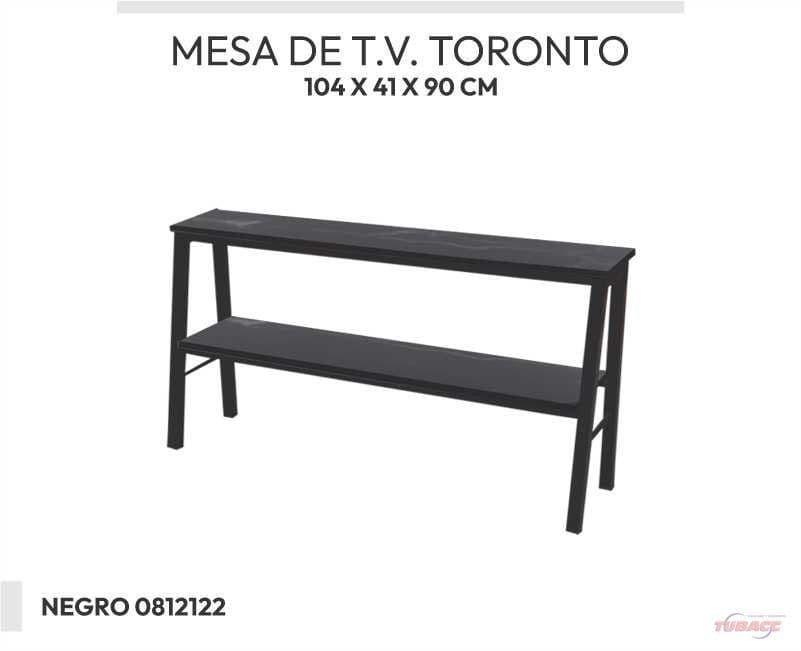 MESA DE TV TORONTO CHOCOLATE MARTILLADO CUBIERTA PAROTA