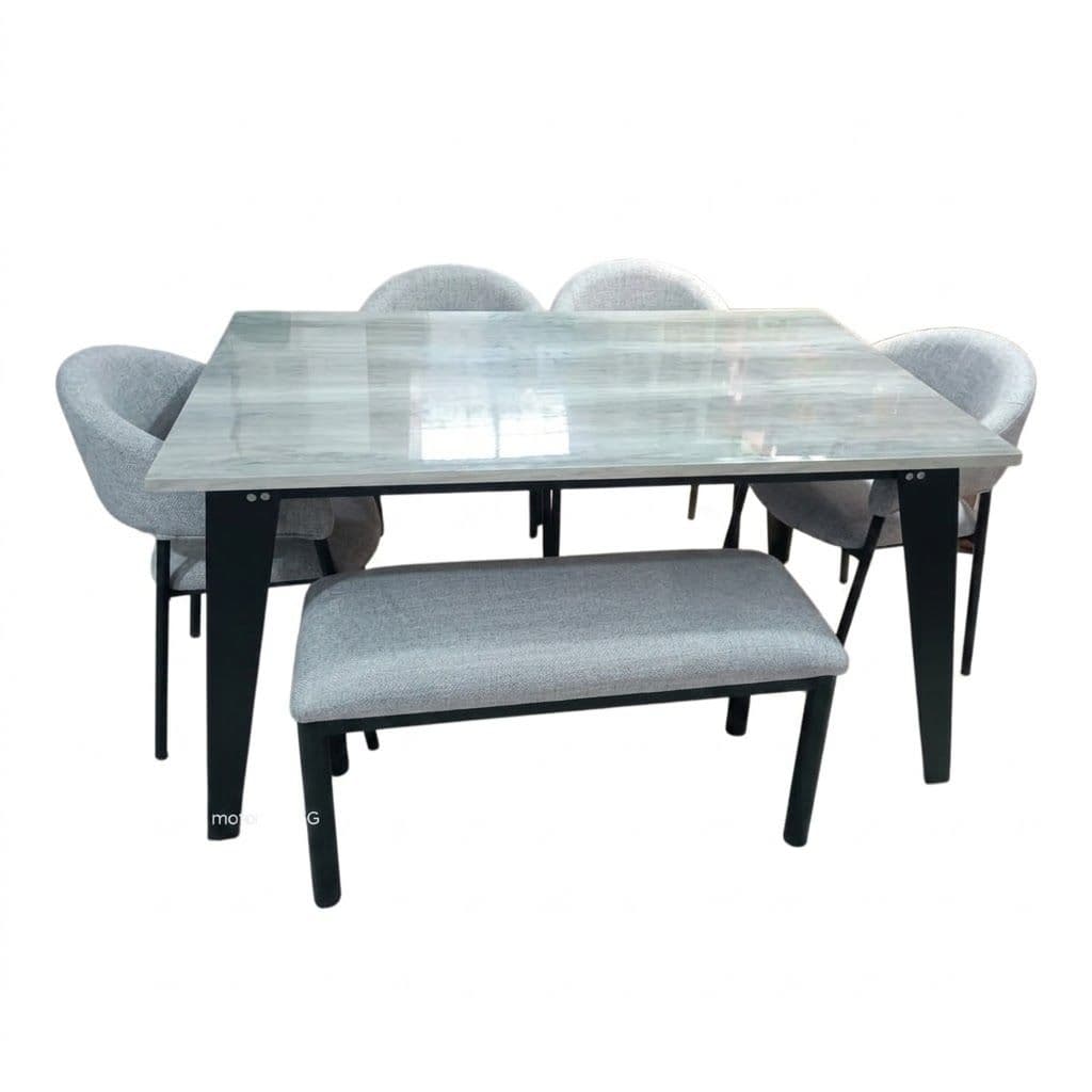 COMEDOR NOEMI 4 SILLAS 1 BANCO
